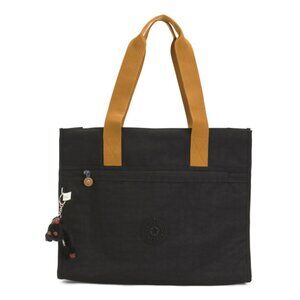 KIPLING Black Nylon Archer Tote With Laptop Sleeve